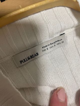 Jersey blanco de canalé