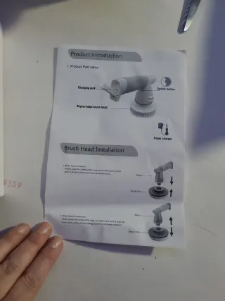 cepillo de limpieza eléctrico giratorio