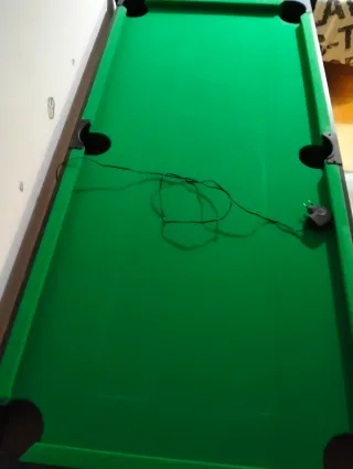Mesa de Air Hockey con Discos y billar dos en uno