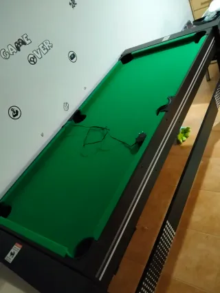 Mesa de Air Hockey con Discos y billar dos en uno