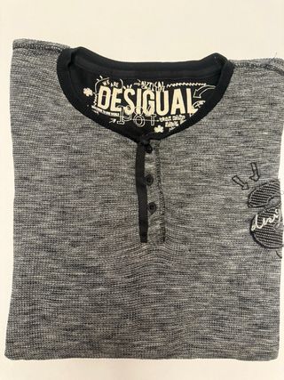 Camiseta Desigual Manga Larga Hombre Talla L