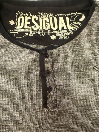 Camiseta Desigual Manga Larga Hombre Talla L