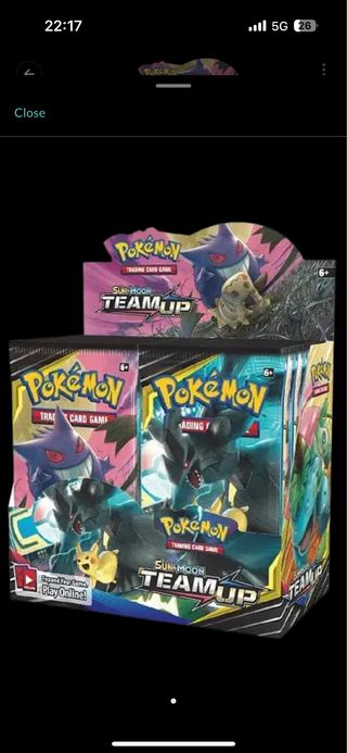 Caja de sobres Pokémon Sol y Luna Union de aliados