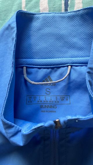 2 Cortavientos Adidas Originales Azul y morado