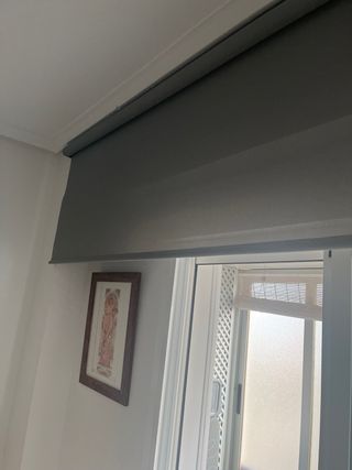 Tenda a rullo grigia traslucida 220 cm