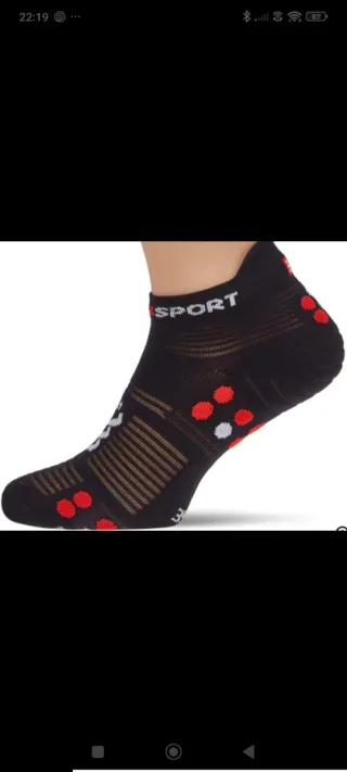 Calcetines SPORT negros y rojos talla única