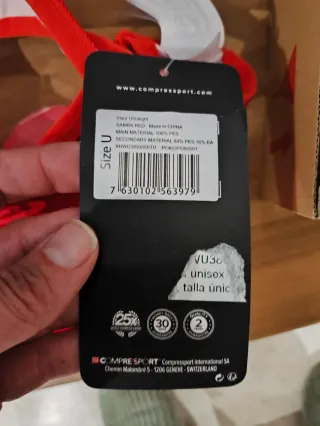 Calcetines SPORT negros y rojos talla única