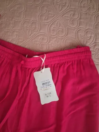 Conjunto Top Flores y Pantalón Rosa