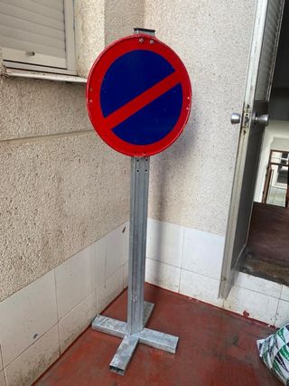 Señal de obra como nueva