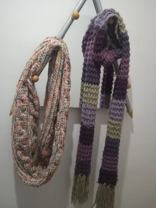 Bufanda tejida multicolor