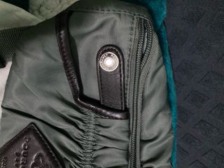 Riñonera Pourchet verde piel