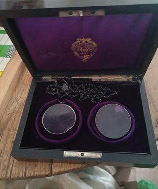 Gafas antiguas con estuche