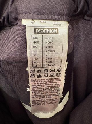 Pantalón Nieve Unisex Negro niño