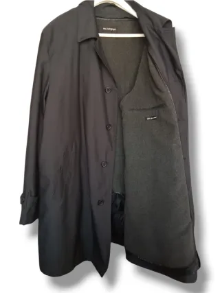 Gabardina Inglesa Hombre XL M&S Negra NUEVA
