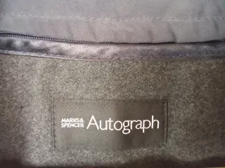 Gabardina Inglesa Hombre XL M&S Negra NUEVA