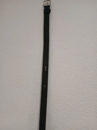 Cinturone per bambini nero con fibbia dorata