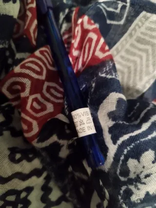 Fular estampado étnico largo