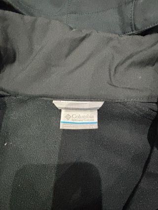 Chaqueta Columbia Neopreno Forro Polar Negra