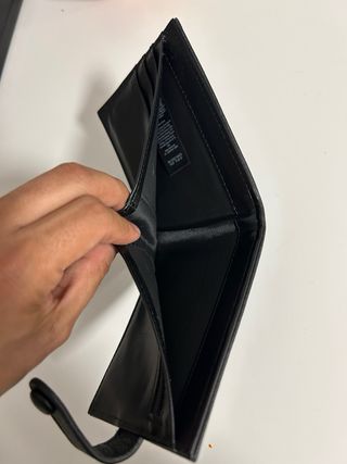 Billetera Negra Cuero Sintético Primark