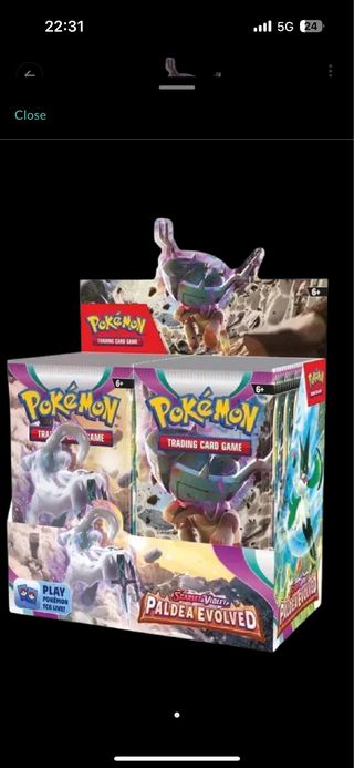 Paldea Evolved Booster box