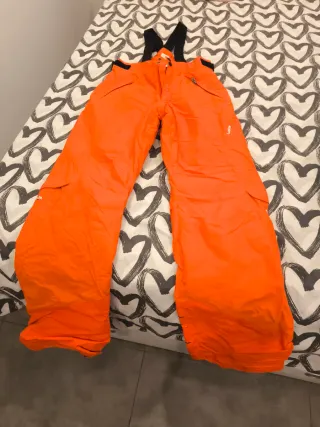 Pantalón de esquí naranja para niño