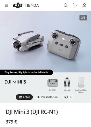DJI Mini 3 Drone Nuevo Precintado
