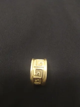 Anillo mujer oro 18k ancho 1cm. ajustable