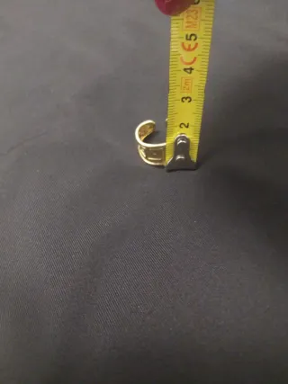 Anillo mujer oro 18k ancho 1cm. ajustable