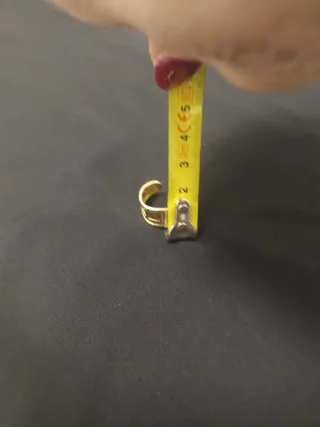 Anillo mujer oro 18k ancho 1cm. ajustable