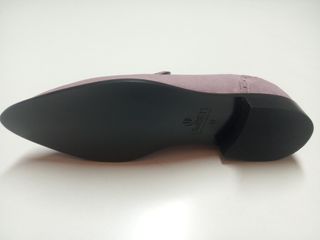 Mocasines ante suela cuero T.37