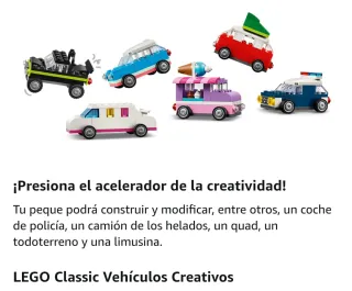 Lego Classic 11036 Coches Fantásticos