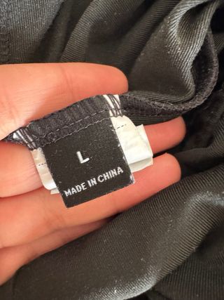 Pantalón negro ancho talla L