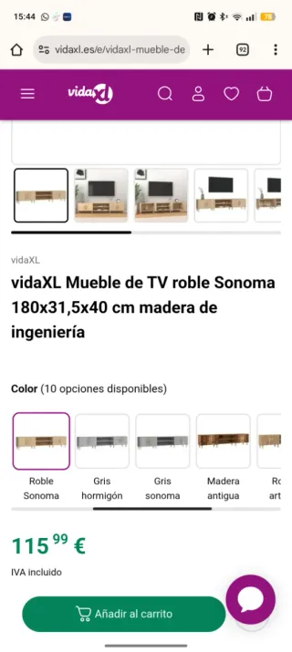 Mueble TV madera