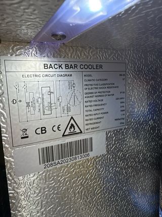 Nevera expositora botellero BB-25