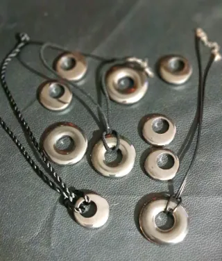 10 ciondoli infinito pietra ematite