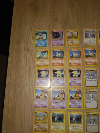 Lotto 36 carte Pokemon Set Base