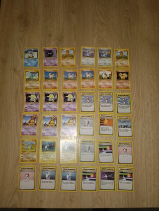 Lotto 36 carte Pokemon Set Base