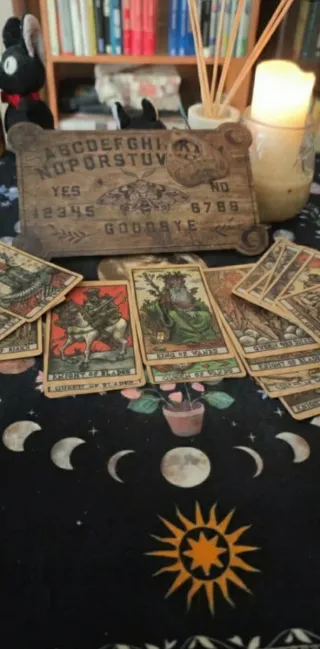 Tabla Ouija + Tarot + Mantel Luna