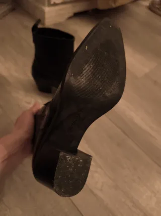 Botines negros Stradivarius imitación piel