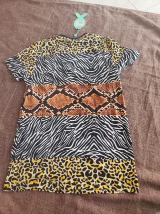 T-shirt ragazzo fantasia animalier Antica sartoria