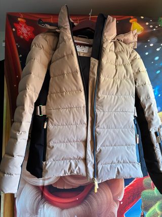 Giacchetta da sci Zara beige e nera