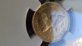 Moneda Isabel 2ª Oro 24k 1867