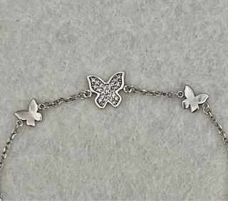 Pulsera Plata 925 Time Road Mariposas
