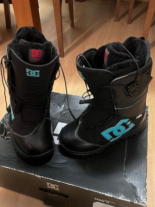 Botas Snowboard DC Mujer Negro/Turquesa