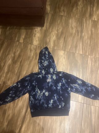 Felpa GAP blu con fantasia floreale