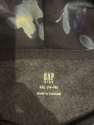 Felpa GAP blu con fantasia floreale