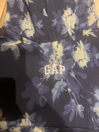 Felpa GAP blu con fantasia floreale