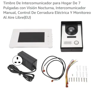 Videoportero 7 Visión Nocturna Control Cerradura