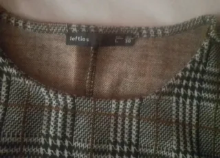 Vestido Lefties cuadros midi