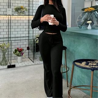 Conjunto gris elegante mujer talla M